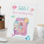 Signe De Table Notre petite sirène numéro de table d'anniversaire (In SItu)