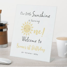 Signe De Table Notre Sunshine Fête son Premier Anniversaire de Na