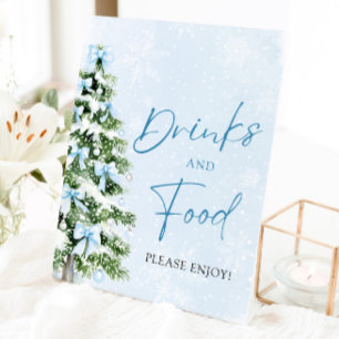 Signe De Table Nourriture et boissons pour l'arbre de Noël aux ru