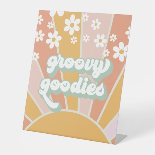 Signe De Table Nourriture Rétro Sunshine Groovy Goodies (Recto)