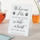 Signe De Table Nous Aimons Nos Animaux De Compagnie Alors Prenez  (In SItu)