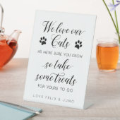 Signe De Table Nous aimons nos chats...alors prenez quelques gâte (In SItu)