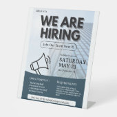 Signe De Table Nous embauchons Flyer, Poste vacant, Flyer d'embau (Recto)