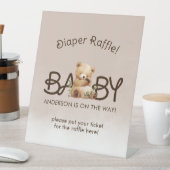 Signe De Table Nous Pouvons Attendre Rapidement Baby shower Déche (In SItu)