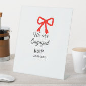 Signe De Table Nous sommes engagés ajouter nom lettre rouge arc t (In SItu)