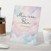 Signe De Table Nous sommes sur Cloud 9 Momosa Bar Baby shower (In SItu)