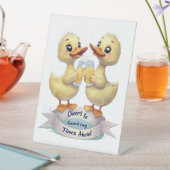 Signe De Table Nous vous encourageons à attendre les délais (In SItu)