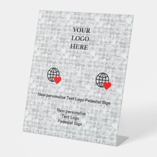 Signe De Table Nouvelle personnalisation Logo Texte Signal Pedest