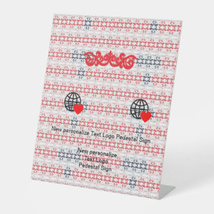 Signe De Table Nouvelle personnalisation Logo Texte Signal Pedest