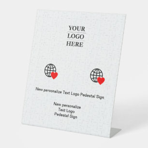 Signe De Table Nouvelle personnalisation Logo Texte Signal Pedest