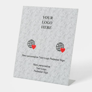 Signe De Table Nouvelle personnalisation Logo Texte Signal Pedest