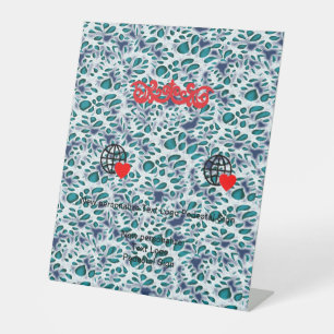 Signe De Table Nouvelle personnalisation Logo Texte Signal Pedest