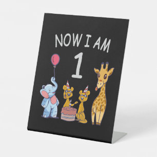 Signe De Table Now I le 1er jour du Birthday