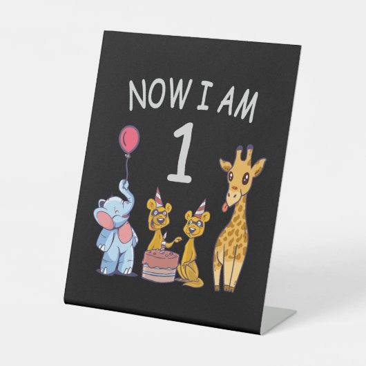 Signe De Table Now I le 1er jour du Birthday (Recto)