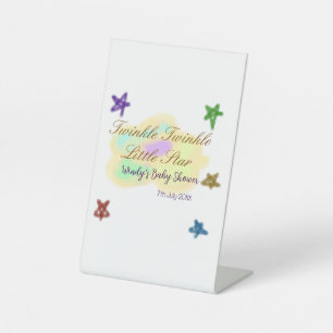 Signe De Table Nuages arc-en-ciel scintillent Twinkle Little Star