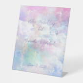 Signe De Table Nuages et étoiles de rêve Mariage (Recto)