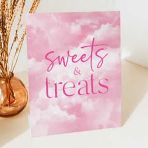 Signe De Table Nuages rose étincelant Douceurs & Traitements