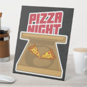 Signe De Table Nuit de pizza (In SItu)