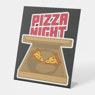 Signe De Table Nuit de pizza