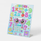 Signe De Table Number Day 2026 Cute Calculator Math Design (Recto)