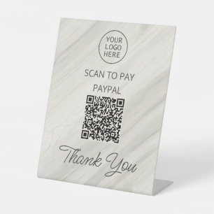 Signe De Table Numériser le nom du Spa naturel pour payer le code