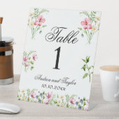 Signe De Table Numéro de la table des Mariages Fleurs sauvages d' (In SItu)