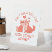 Signe De Table Numéro de sécurité sociale (In SItu)