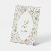 Signe De Table Numéro de table d'automne à l'aquarelle (Recto)