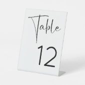 Signe De Table Numéro de table de Fête des mariées de script mode (Recto)