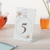 Signe De Table Numéro de table de fleurs de printemps aquarelle (In SItu)