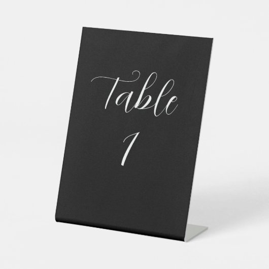 Signe De Table Numéro de table de mariage (Recto)