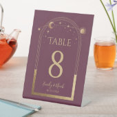 Signe De Table Numéro de table de mariage céleste Plum Gold (In SItu)
