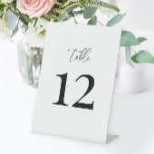 Signe De Table Numéro de table de mariage élégant moderne
