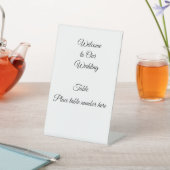 Signe De Table Numéro de table de réception de mariage (In SItu)