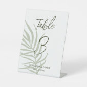 Signe De Table Numéro de table du Mariage Boho (Recto)