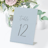 Signe De Table Numéro de table Dusty Blue Mariage