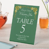 Signe De Table Numéro de table, enseigne sur pied en acrylique ve (In SItu)