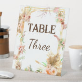 Signe De Table Numéro de table floral Boho (In SItu)