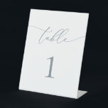 Signe De Table Numéro de table minimaliste en gris bleu foncé<br><div class="desc">Belle,  élégante,  moderne et minimaliste,  carte numéro de table. Entièrement personnalisable. **VEUILLEZ NOTER : Pour commander,  il vous suffit d'ajuster votre numéro de table et d'ajouter chaque numéro à votre panier séparément. Vérifiez ensuite une fois que vous avez terminé.</div>