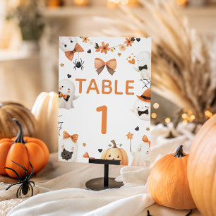 Signe De Table Numéro de table pour Baby Shower Halloween Little