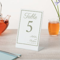 Numéro de tableau de piédestal pour un mariage mod