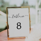 Signe De Table Numéro de tableau mariage, Numéro de tableau impri