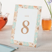 Signe De Table Numéro du tableau de fleurs d'automne" (In SItu)