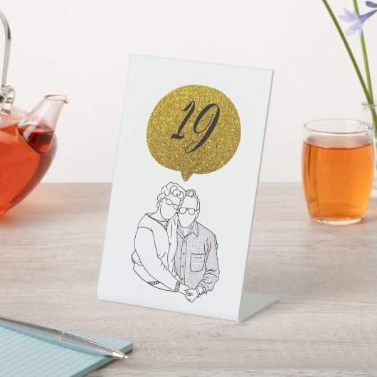 Signe De Table Numéros de table (In SItu)