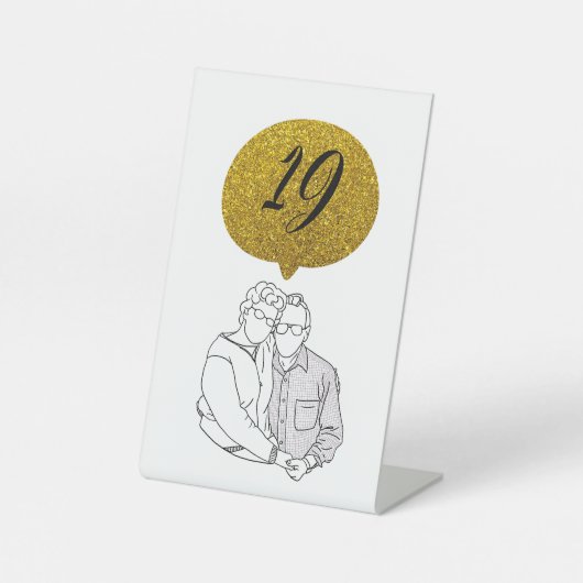 Signe De Table Numéros de table (Recto)