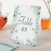 Signe De Table Numéros de table de mariage sur socle en eucalyptu (In SItu)
