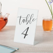 Signe De Table Numéros de table de script mariage (In SItu)