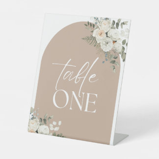 Signe De Table  Numéros de Table Élégants pour Mariage