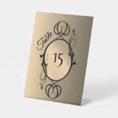 Signe De Table Numéros de table Gold (Recto)