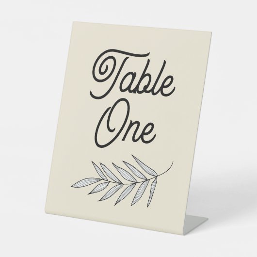 Signe De Table Numéros de table mariage ou de partie rose (Recto)